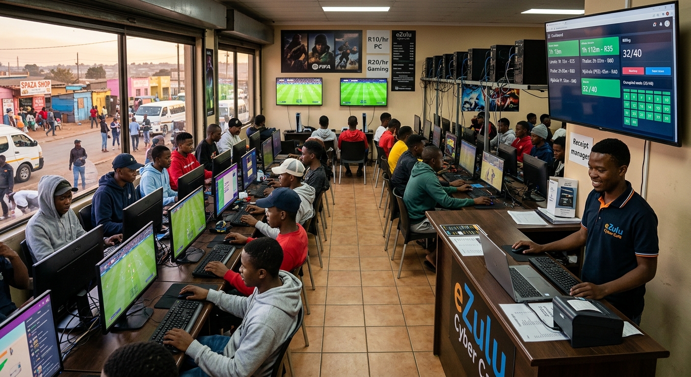 Internet services for local internet cafes or game lounges